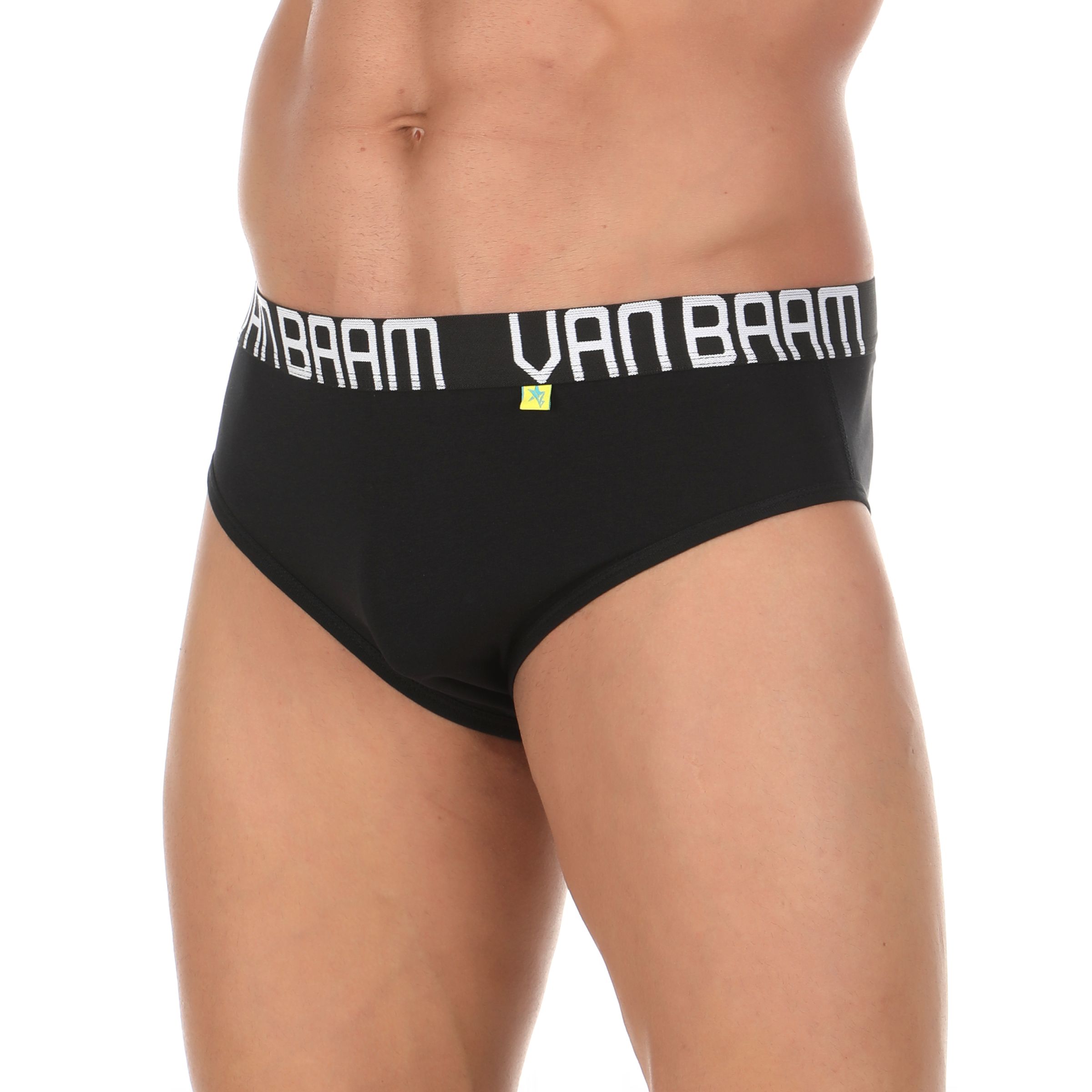 Черные хлопковые трусы-брифы на широкой резинке 1