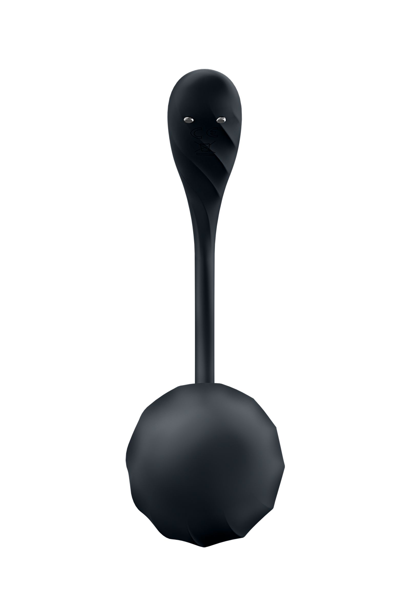 Черное виброяйцо Ribbed Petal с пультом ДУ 2