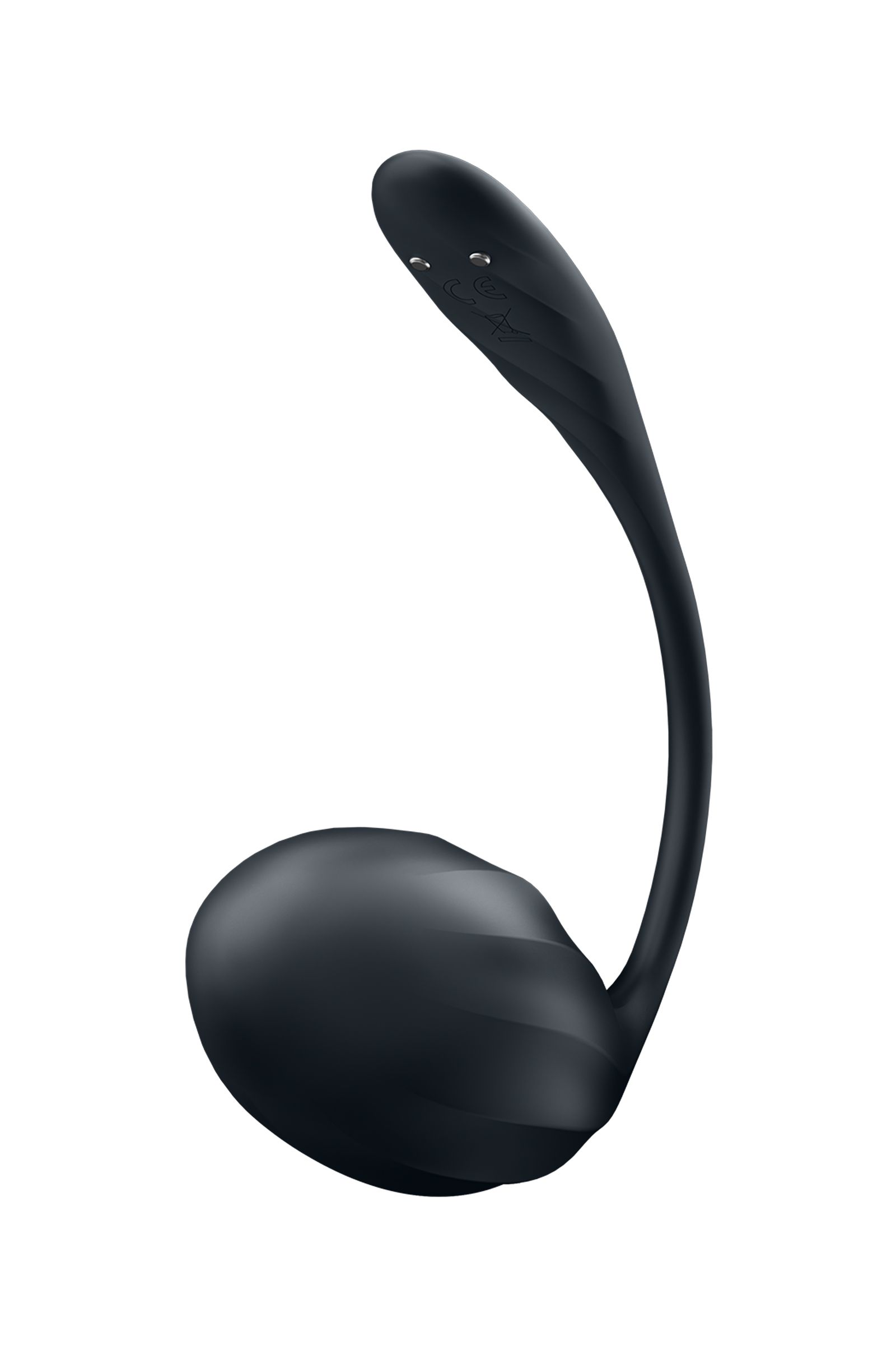 Черное виброяйцо Ribbed Petal с пультом ДУ 4