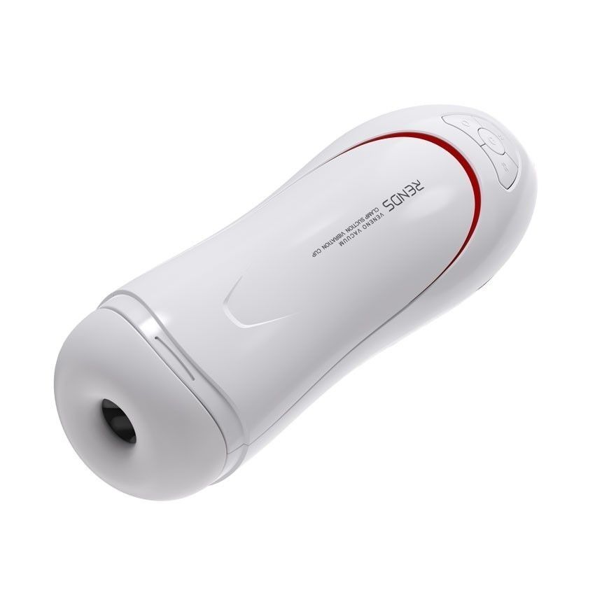 Белый вибромастурбатор со сжатием и голосовым сопровождением 11