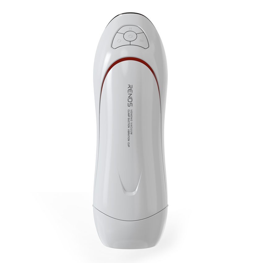 Белый вибромастурбатор со сжатием и голосовым сопровождением 3