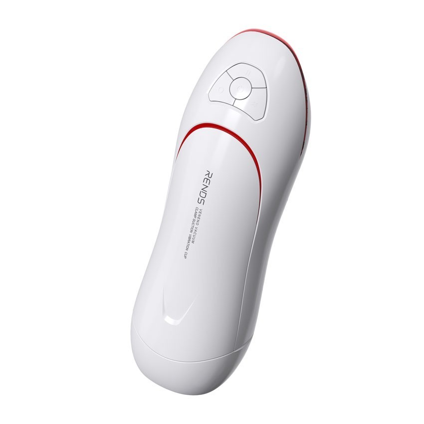 Белый вибромастурбатор со сжатием и голосовым сопровождением 6