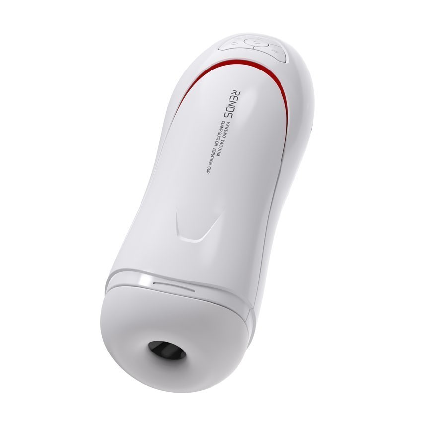 Белый вибромастурбатор со сжатием и голосовым сопровождением 9