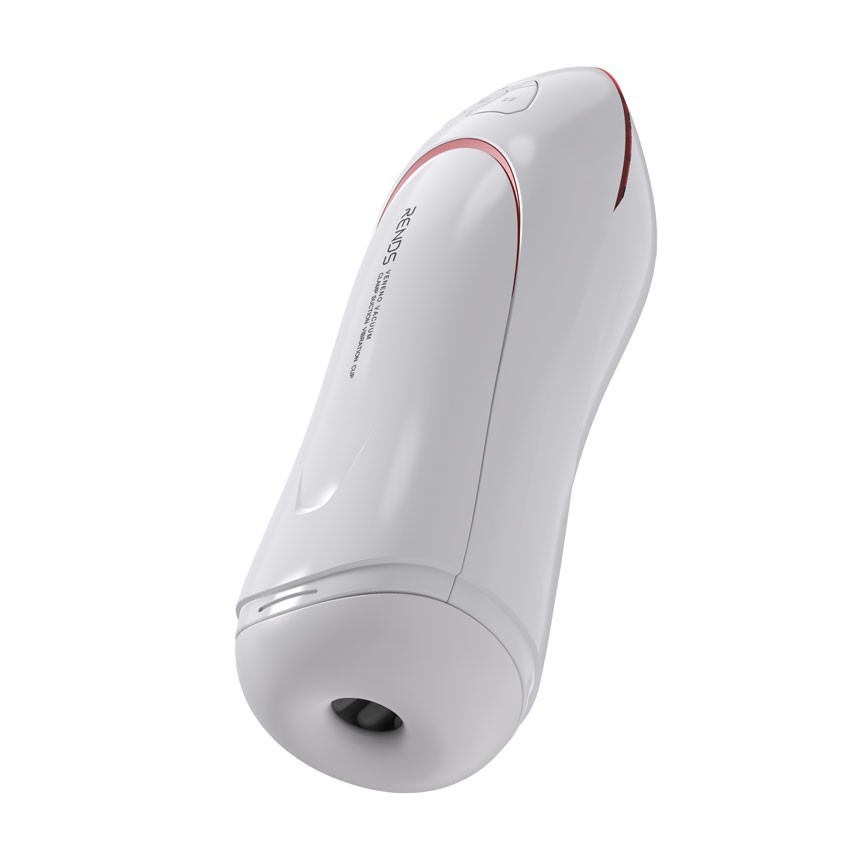 Белый вибромастурбатор со сжатием и голосовым сопровождением 10