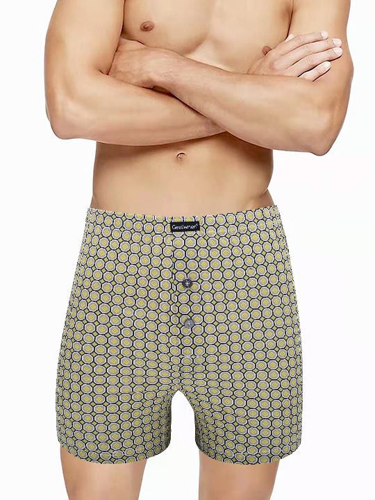 Мужские трусы-боксеры с рисунком в виде сот 1