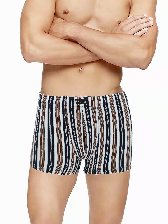 Мужские трусы-шорты в цветную полоску 1