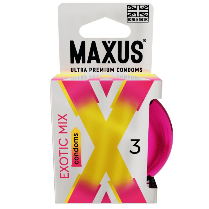 Ароматизированные презервативы Maxus Exotic Mix - 3 шт. 3