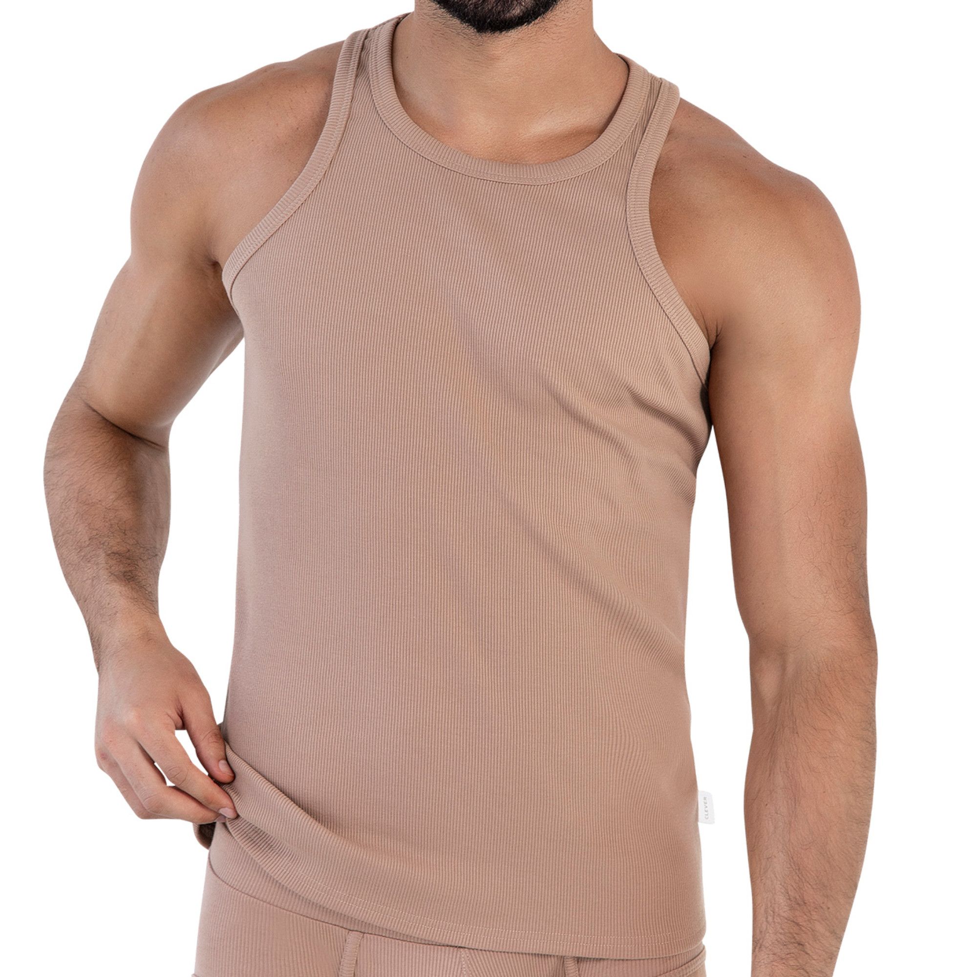 Коричневая мужская майка Spirit Tank Top 1