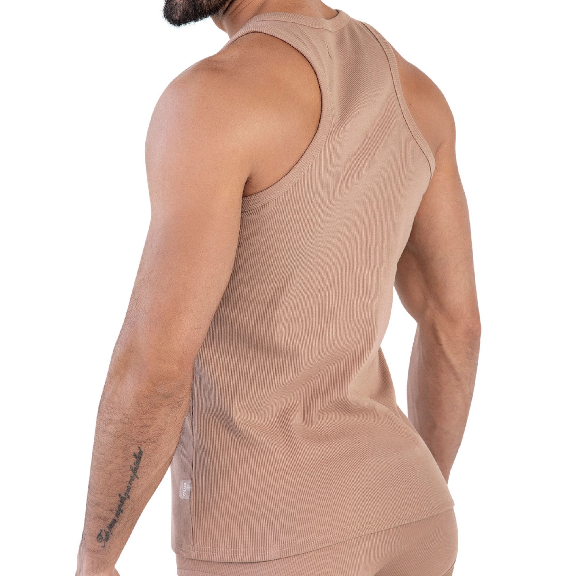 Коричневая мужская майка Spirit Tank Top 2