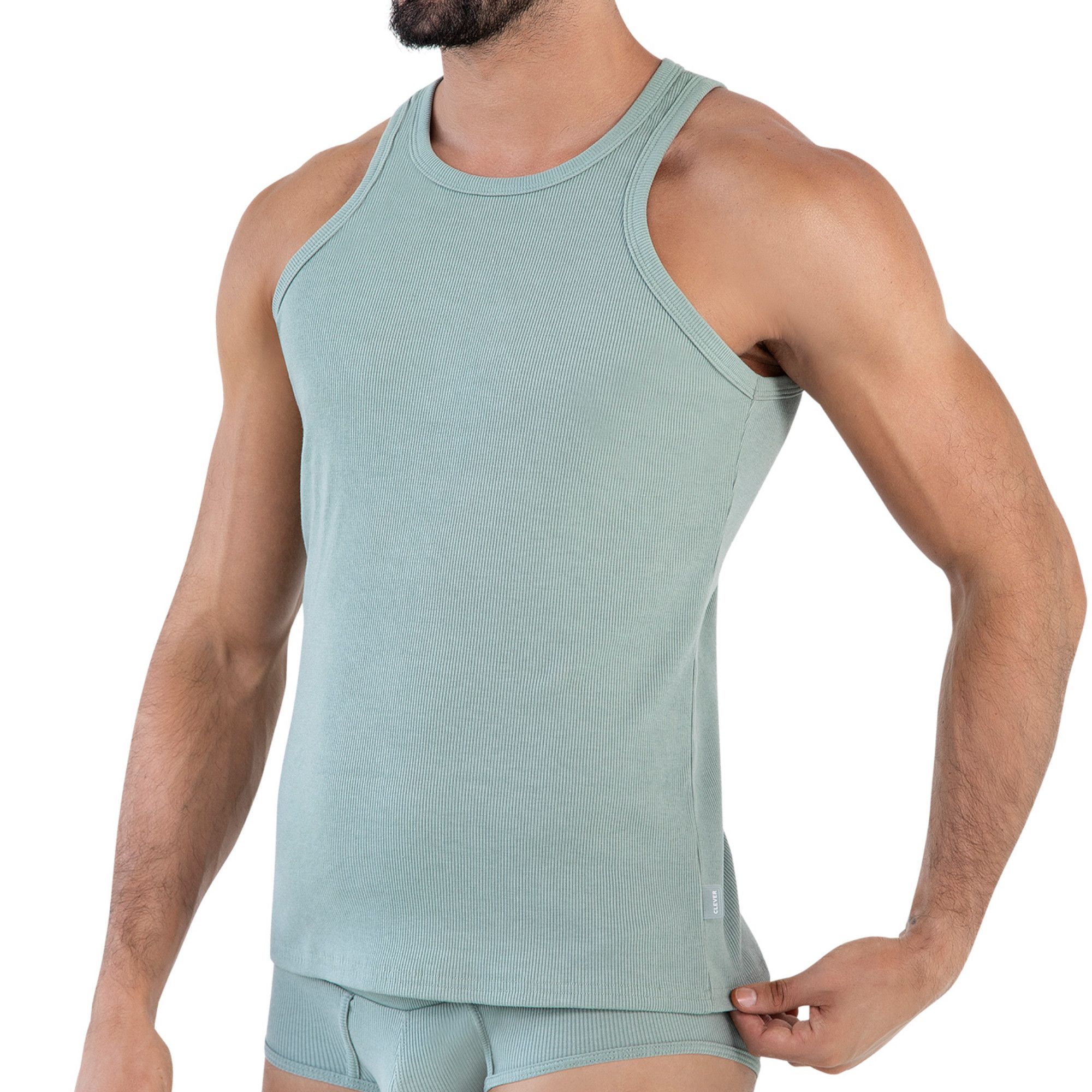 Зеленая мужская майка Spirit Tank Top 1