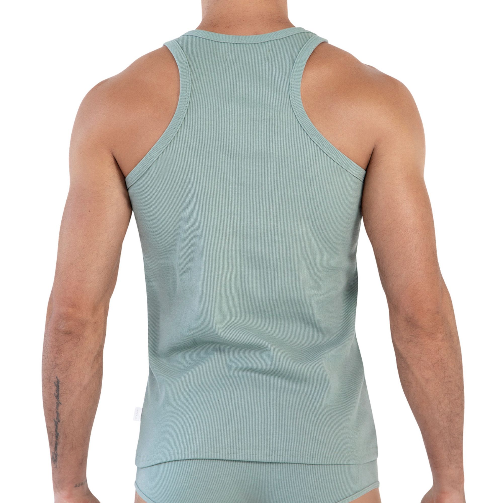 Зеленая мужская майка Spirit Tank Top 2