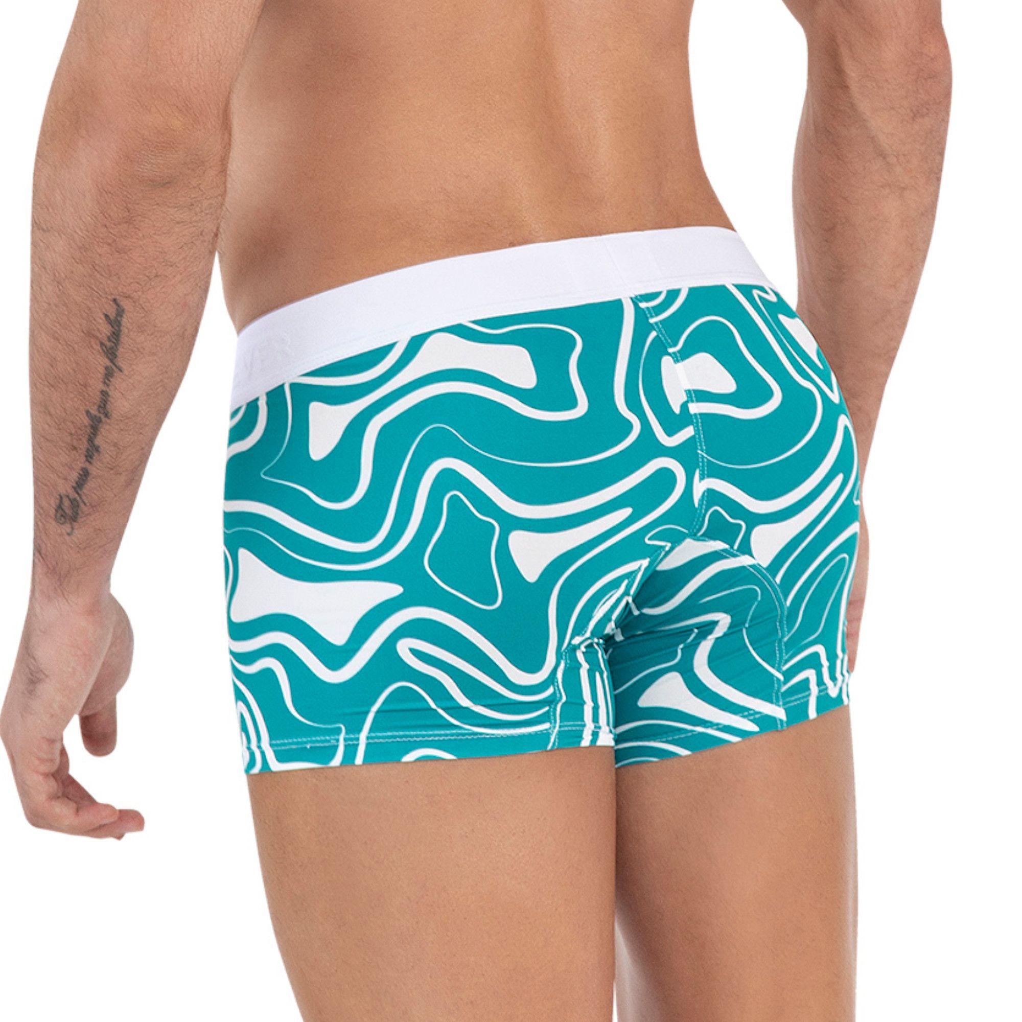 Бирюзовые трусы-хипсы с принтом Dynamic Trunks 3