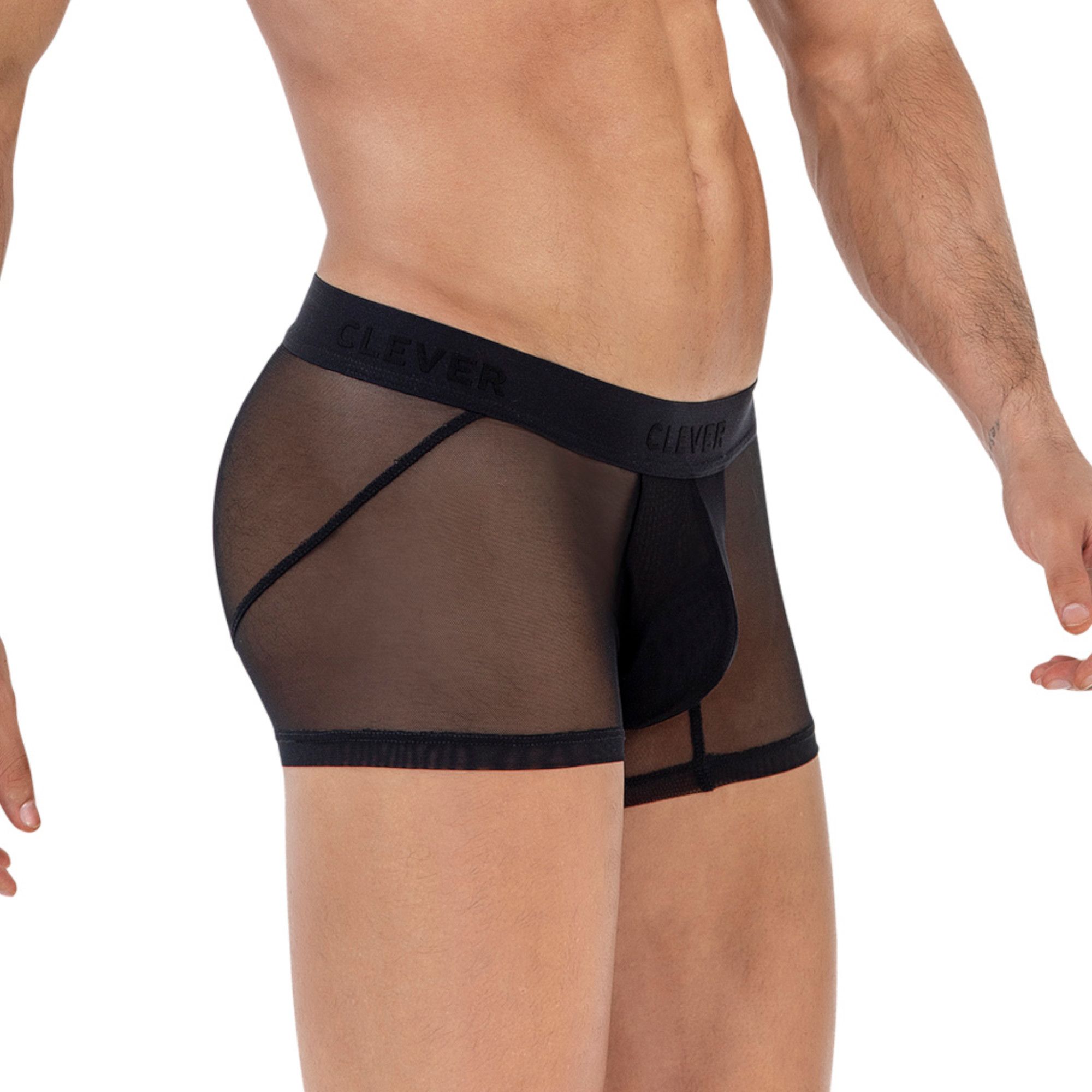 Черные прозрачные трусы-хипсы Yin Yang Trunks 2