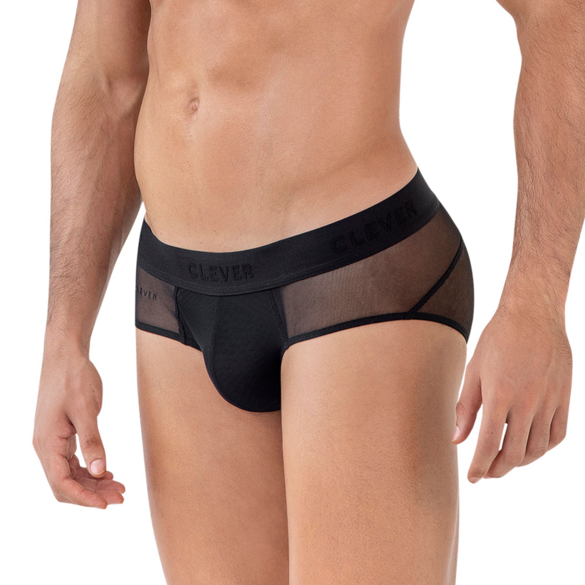 Черные полупрозрачные трусы-брифы Yin Yang Brief 2