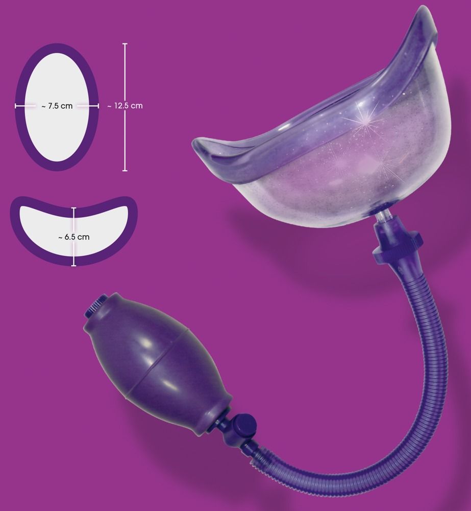 Фиолетовая вакуумная помпа Bad Kitty Vagina Sucker 2