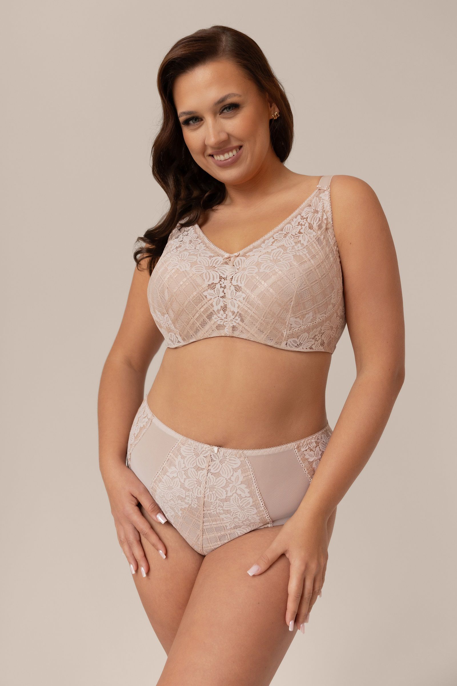 Бюстгальтер-топ из гипюра с люрексом 4