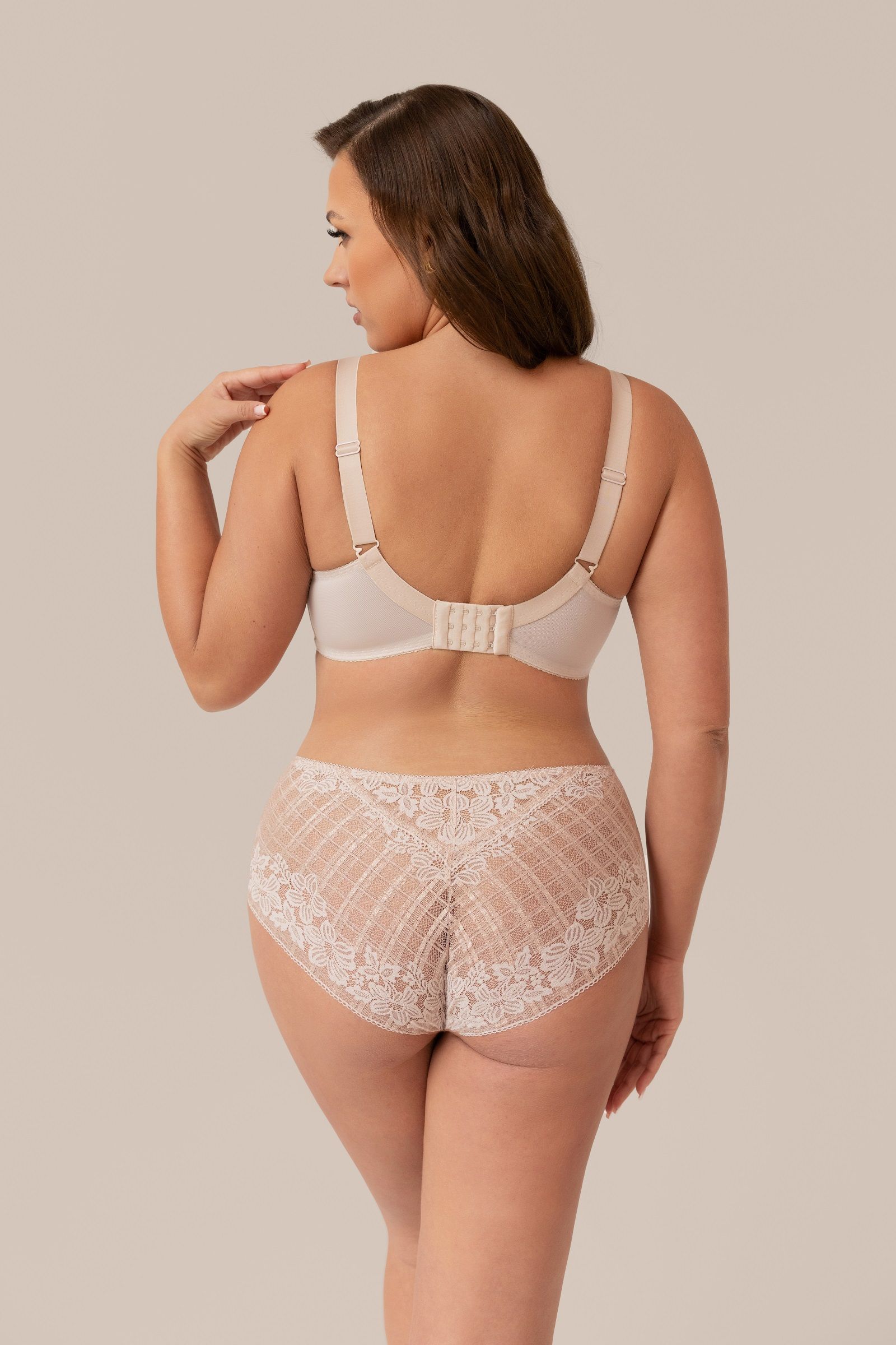 Бюстгальтер-топ из гипюра с люрексом 5