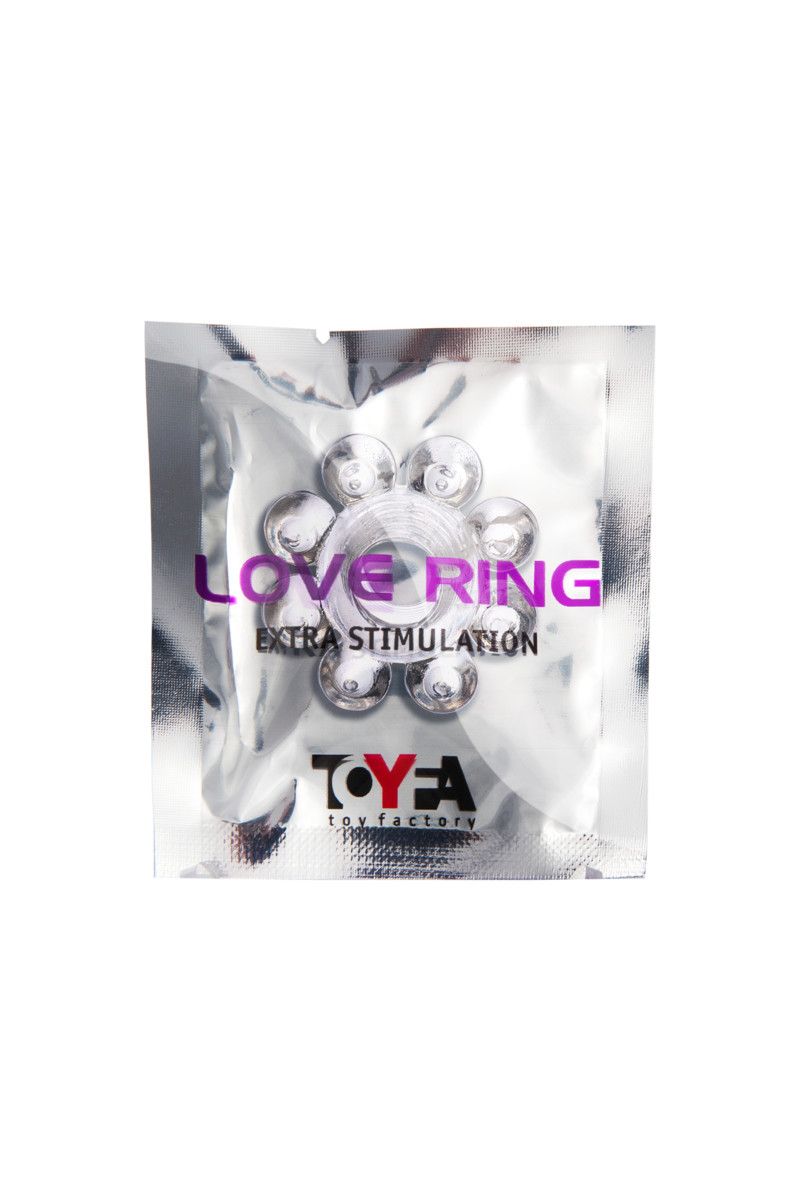 Прозрачное гелевое эрекционное кольцо-цветок 2