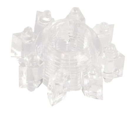 Прозрачное гелевое эрекционное кольцо-звезда 2