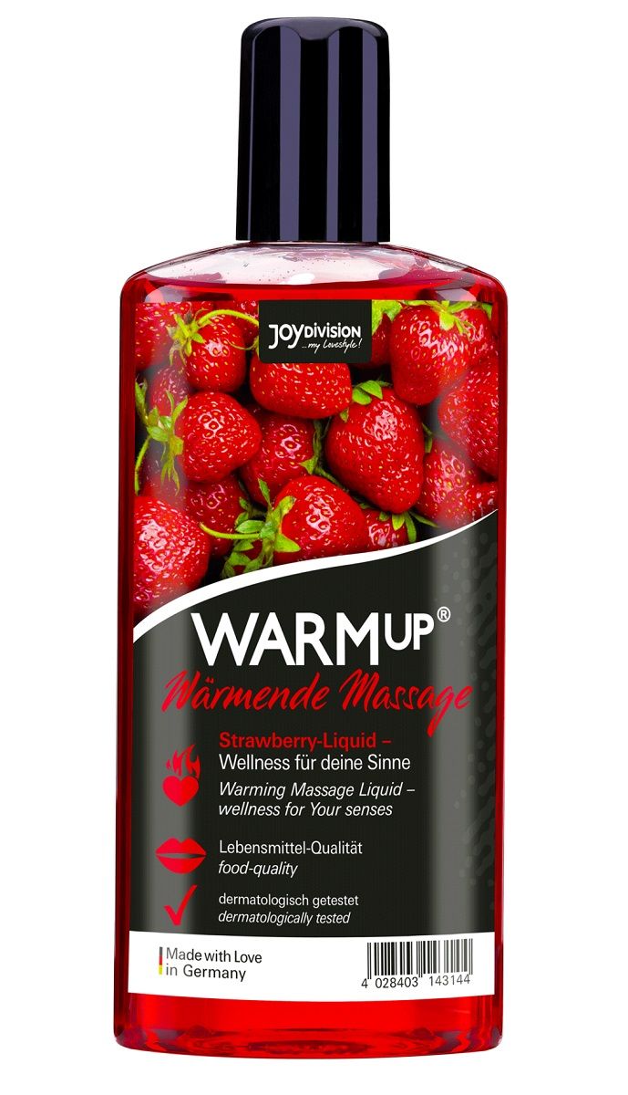 Разогревающее масло WARMup Strawberry - 150 мл.  1