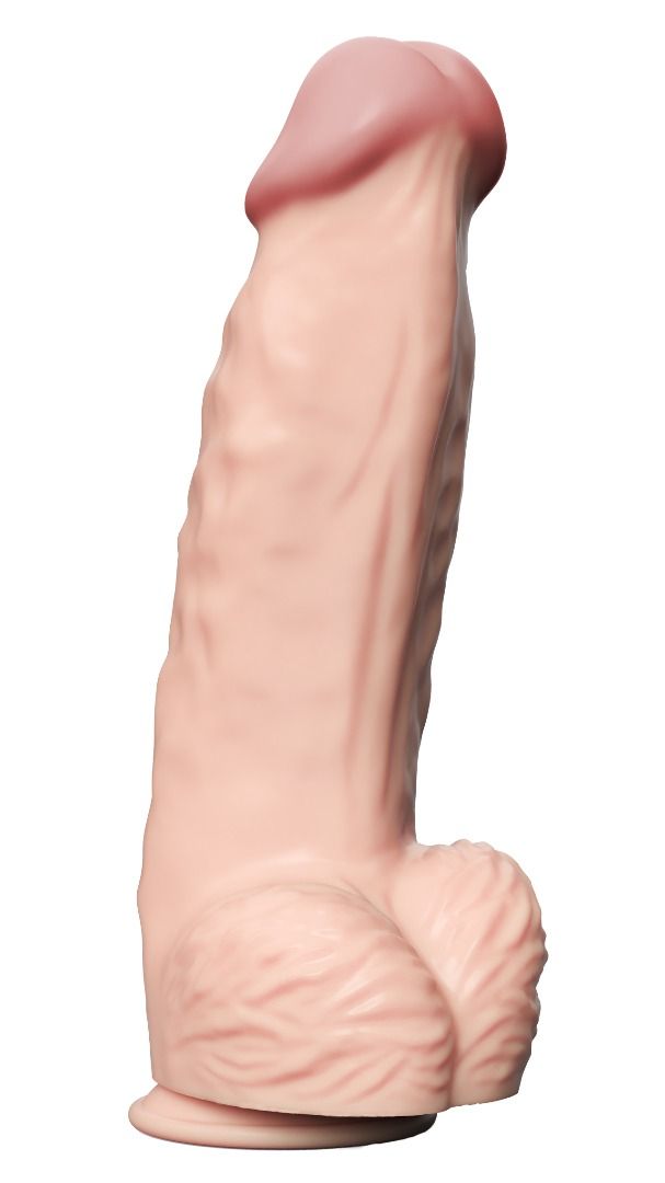 Телесный вибратор-гигант Real Bomb - 26 см. 1