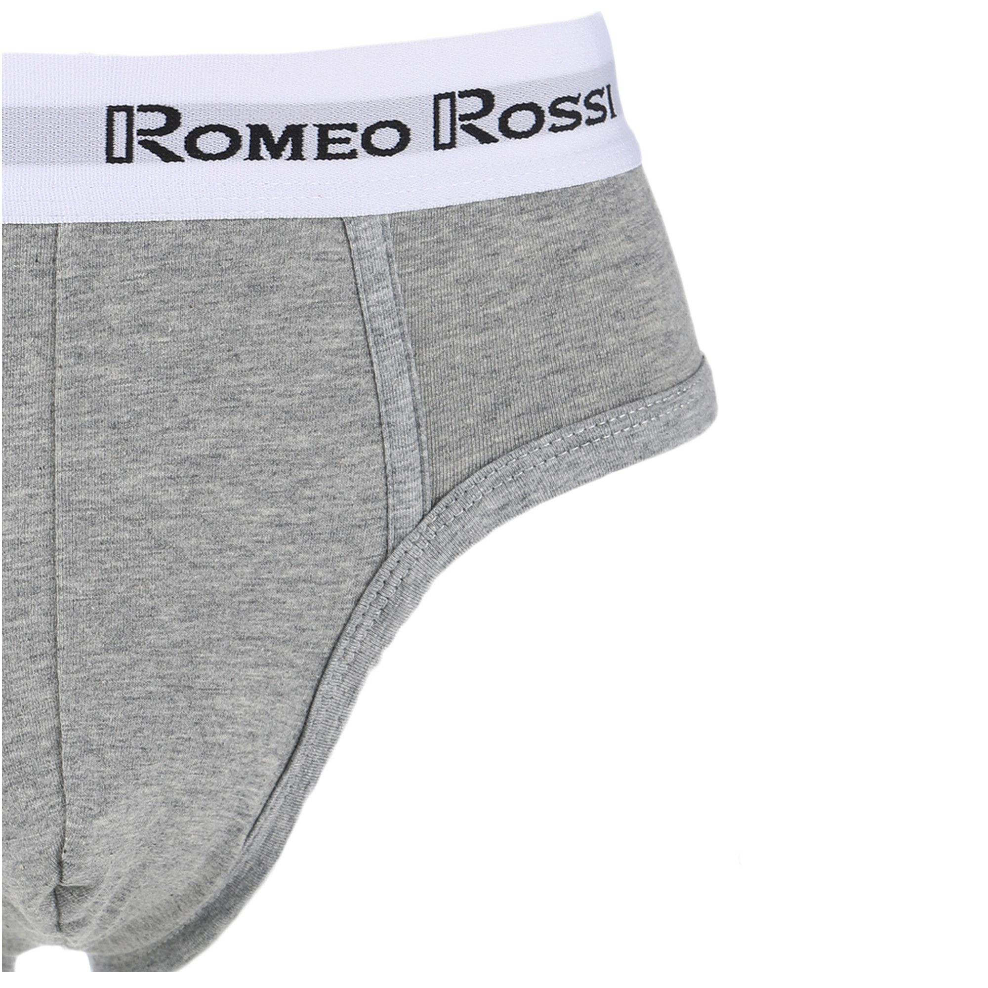 Классические мужские трусы-брифы с белой брендированной резинкой 9