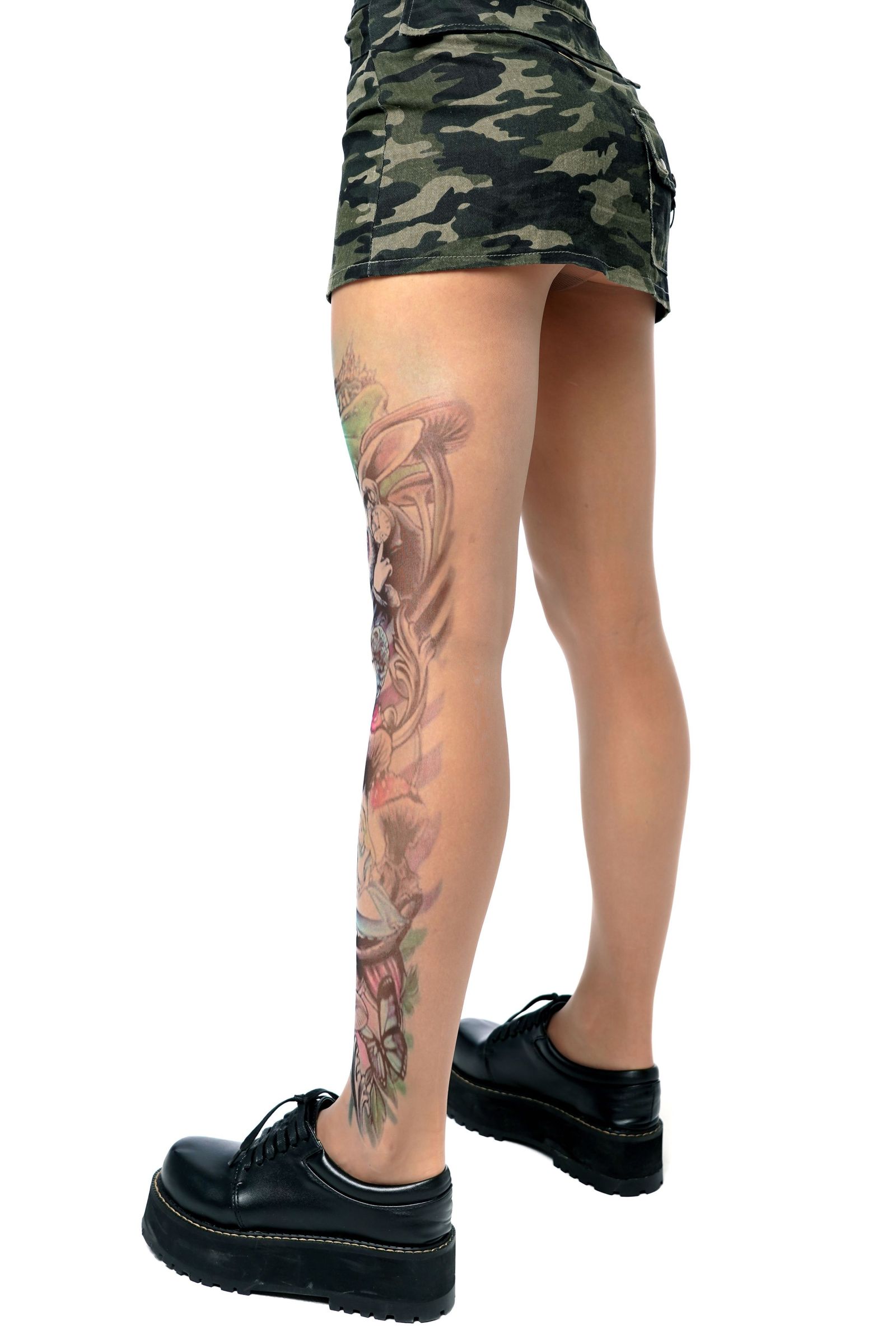 Колготки с принтом в виде героев «Алисы в Стране чудес» 4