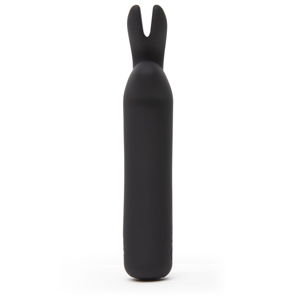 Черная вибропуля с ушками Rechargeable Rabbit Ears Bullet Vibrator 2