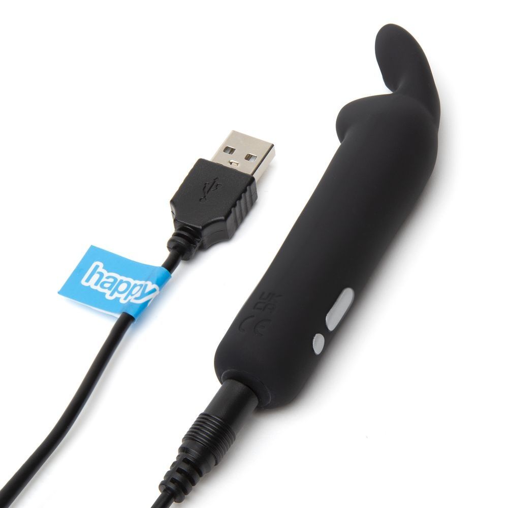 Черная вибропуля с ушками Rechargeable Rabbit Ears Bullet Vibrator 3