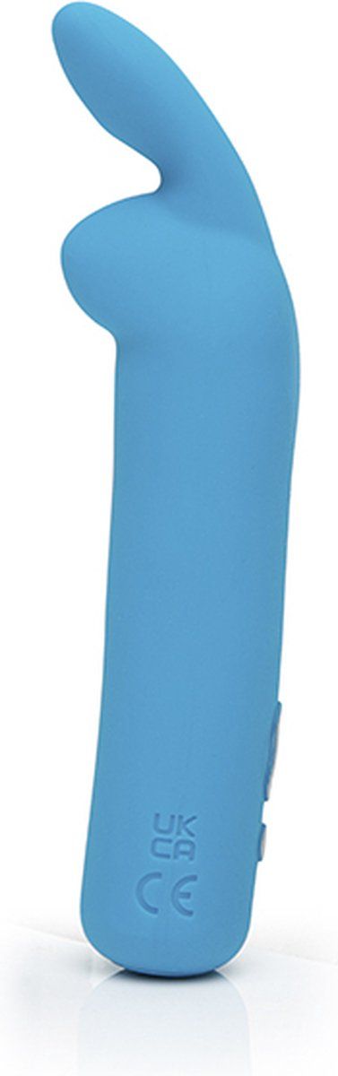 Голубая вибропуля с ушками Rechargeable Rabbit Ears Bullet Vibrator 2