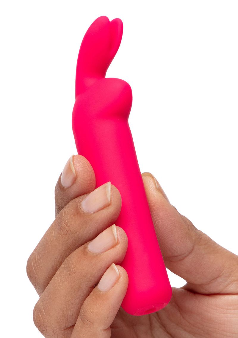 Розовая вибропуля с ушками Rechargeable Rabbit Ears Bullet Vibrator 3