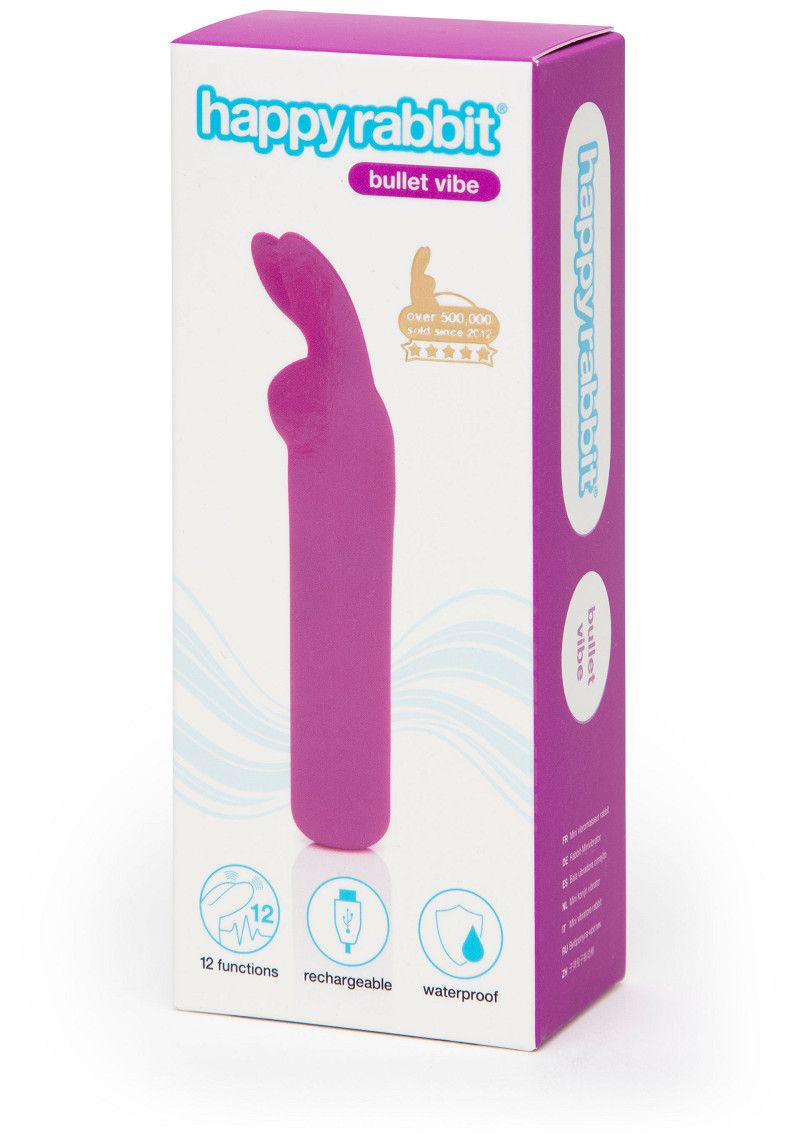 Лиловая вибропуля с ушками Rechargeable Rabbit Ears Bullet Vibrator 5