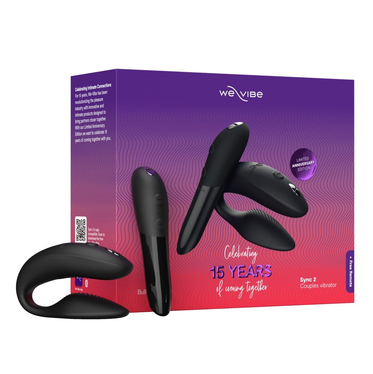 Набор для пар We-Vibe 15 Year Anniversary Collection: Tango X и Sync 2 2