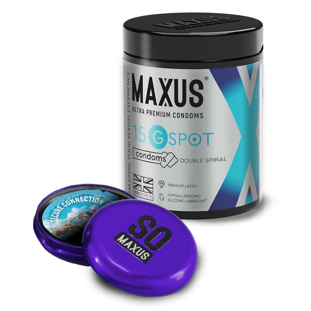 Гладкие презервативы Maxus G spot с двойной спиралью - 15 шт. 2