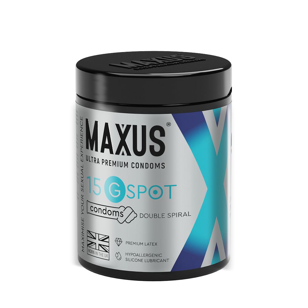 Гладкие презервативы Maxus G spot с двойной спиралью - 15 шт. 1