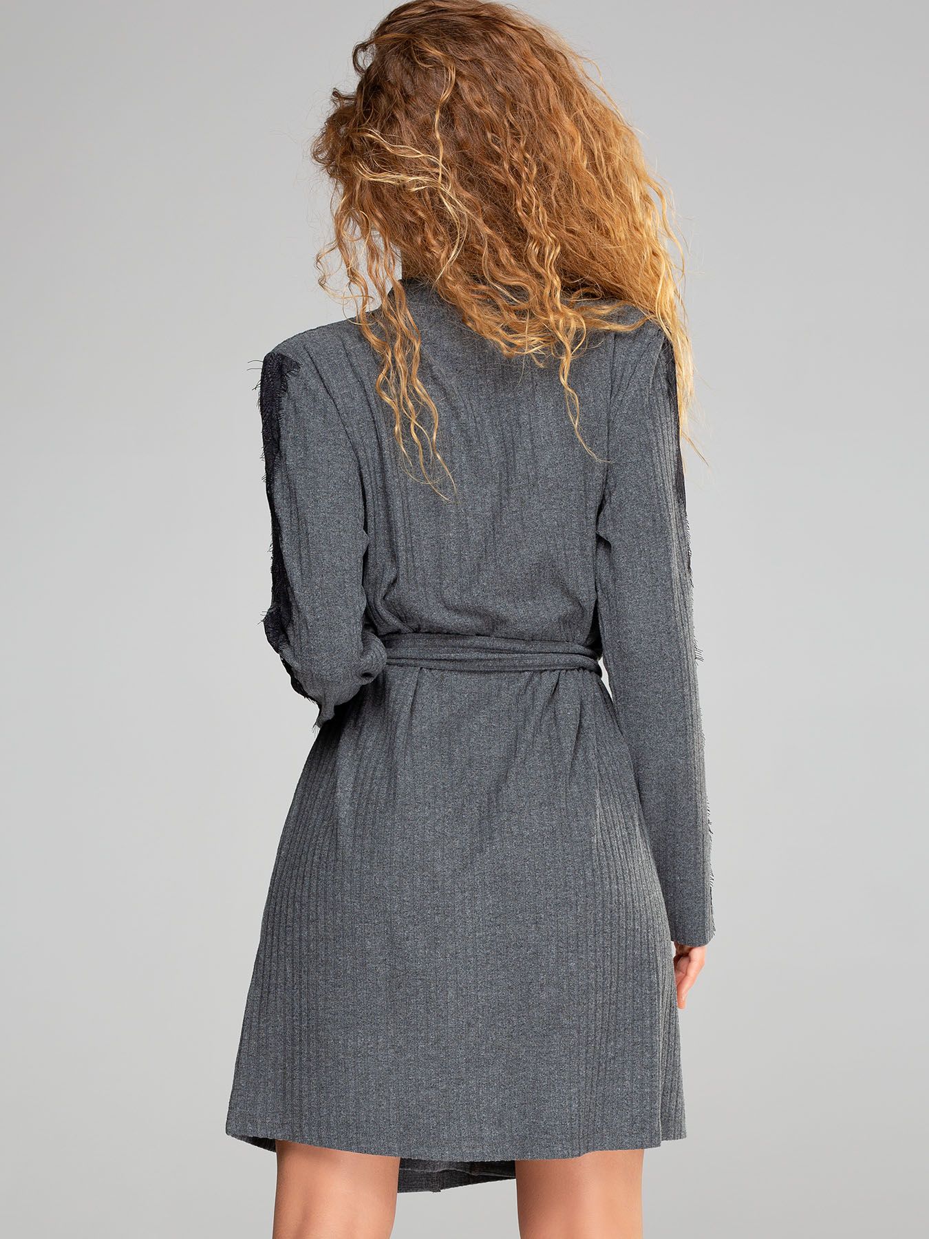 Женский домашний халат-кардиган из вискозы 2