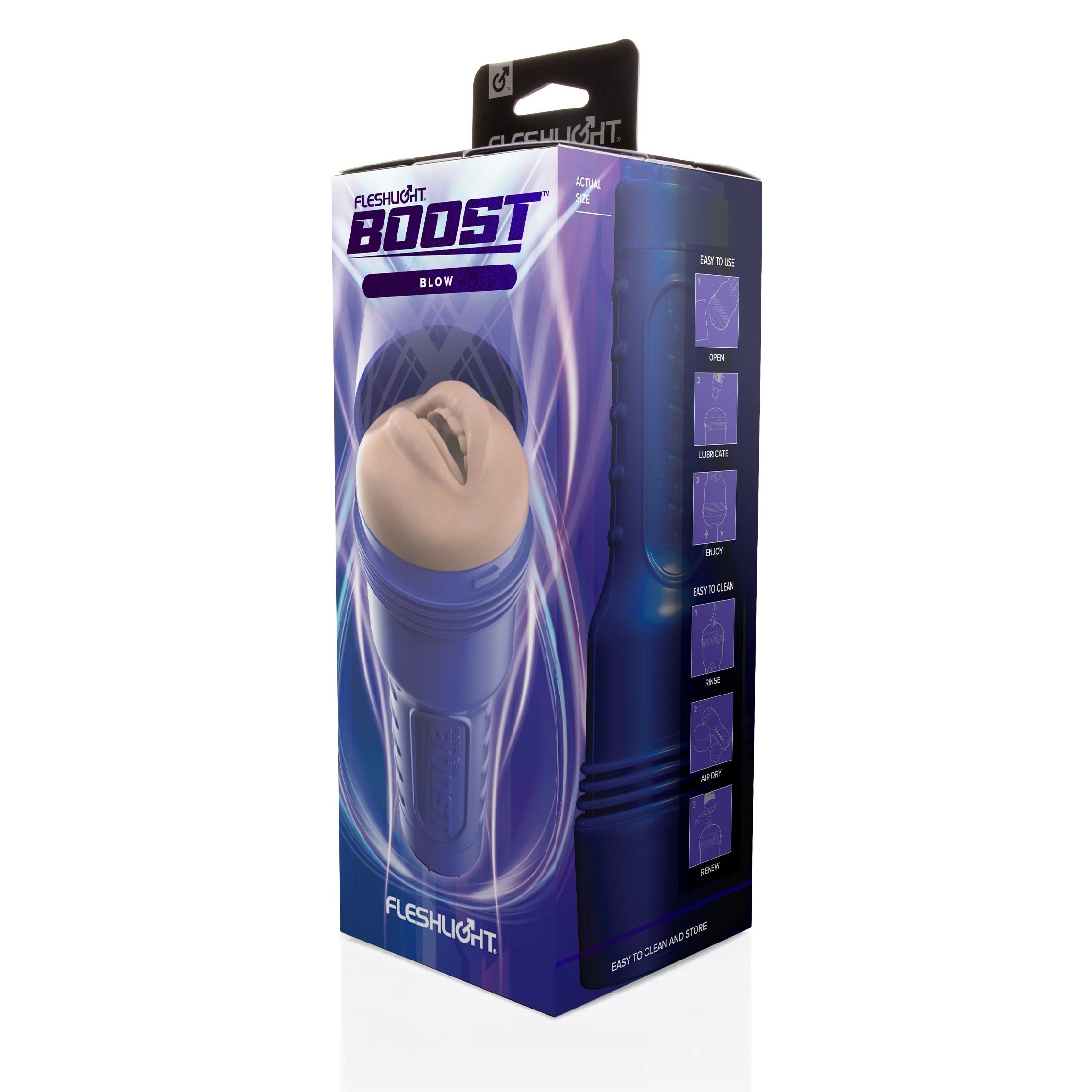 Телесный мастурбатор-рот Fleshlight Boost Blow 2