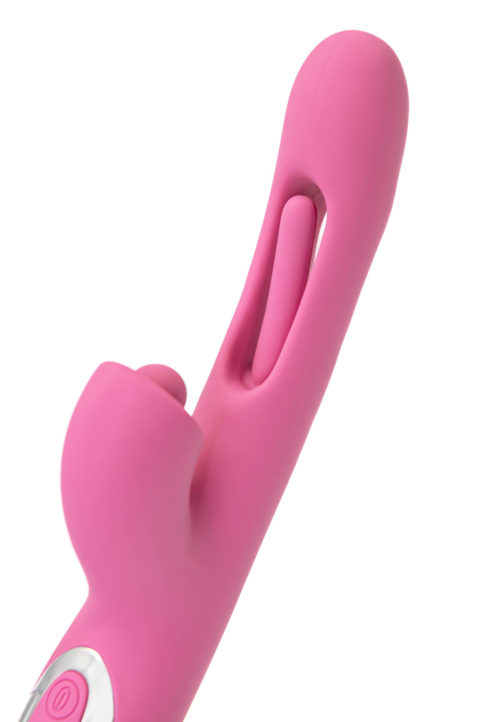 Розовый вибратор с двигающимся язычком и стимулирующим шариком Monti - 24 см. 10