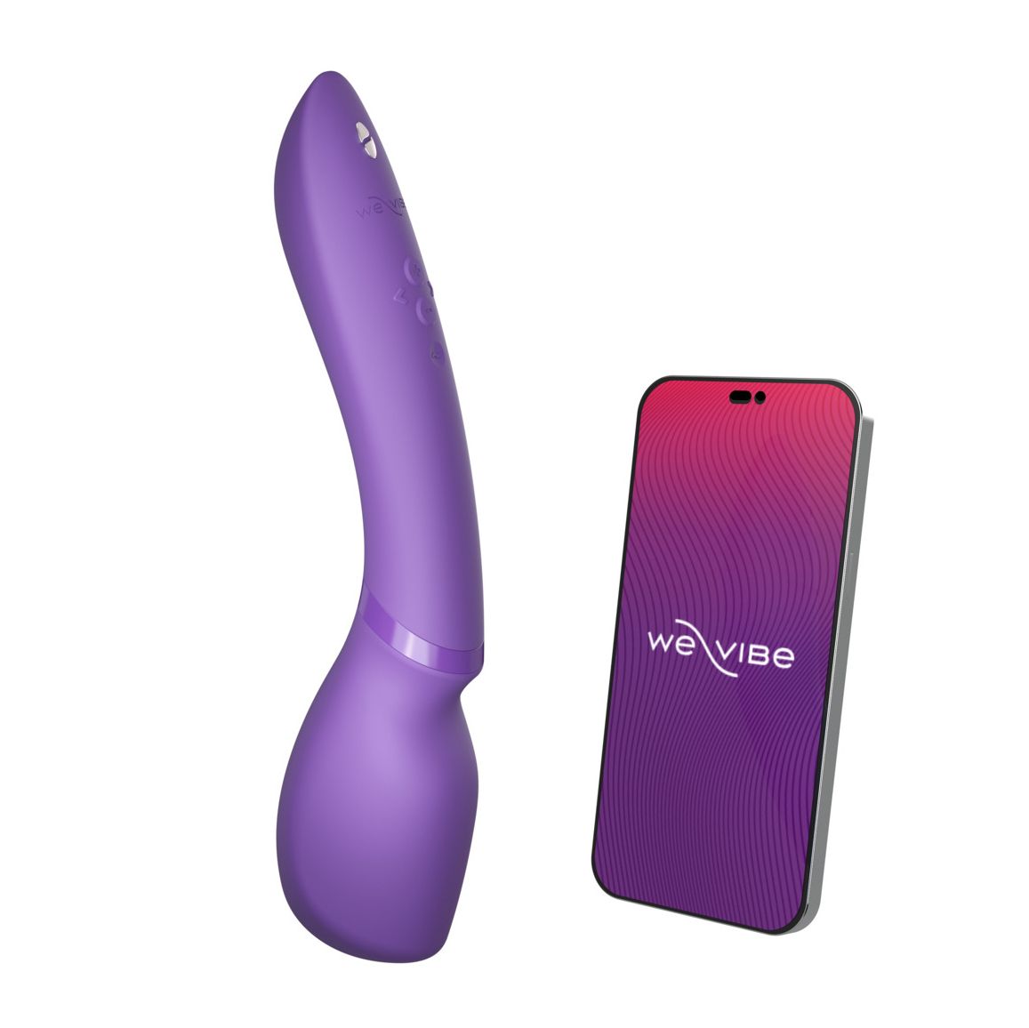 Фиолетовый жезловый вибратор We-Vibe Wand 2 - 27,3 см. 2