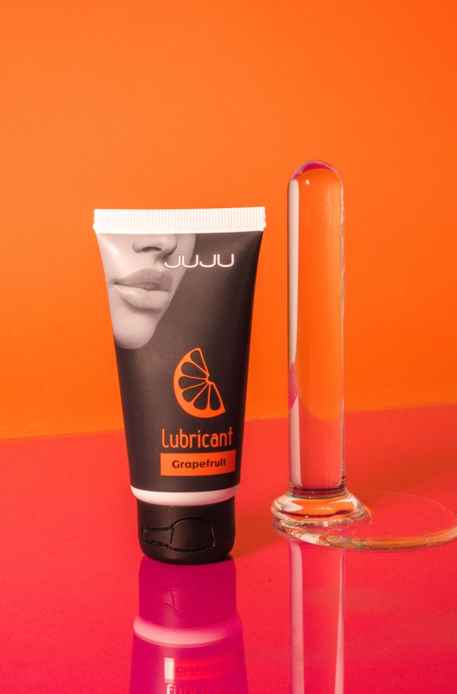 Съедобный лубрикант JUJU Grapefruit с ароматом грейпфрута - 50 мл. 6