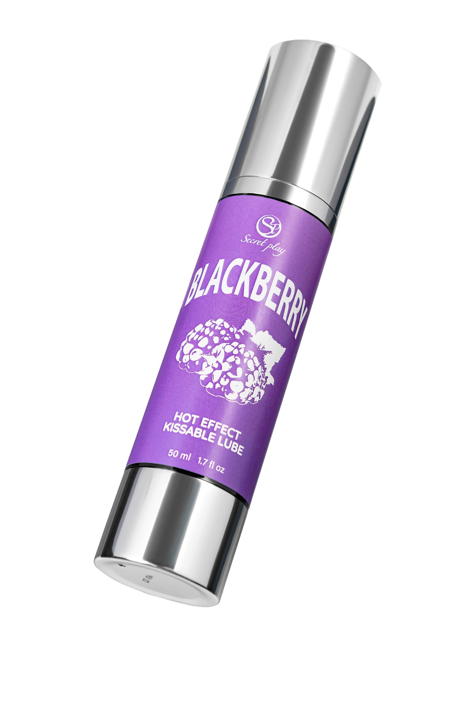 Массажное масло 2-в-1 Blackberry Hot Effect с разогревающим эффектом и вкусом ежевики - 50 мл. 2