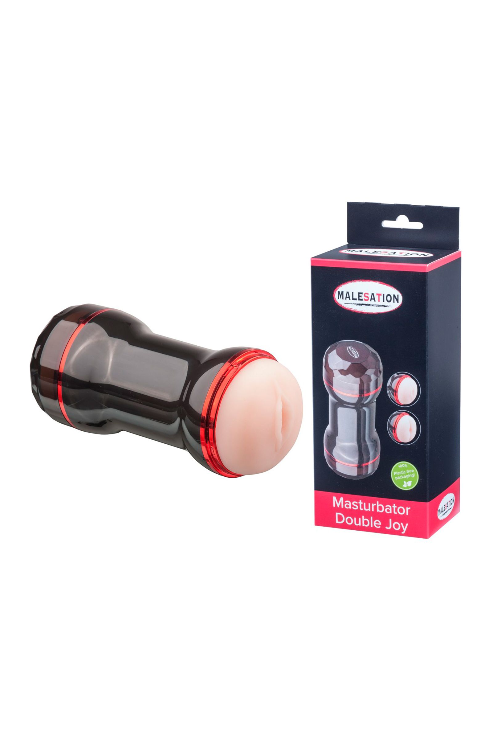 Двусторонний мастурбатор в колбе Double Joy 6