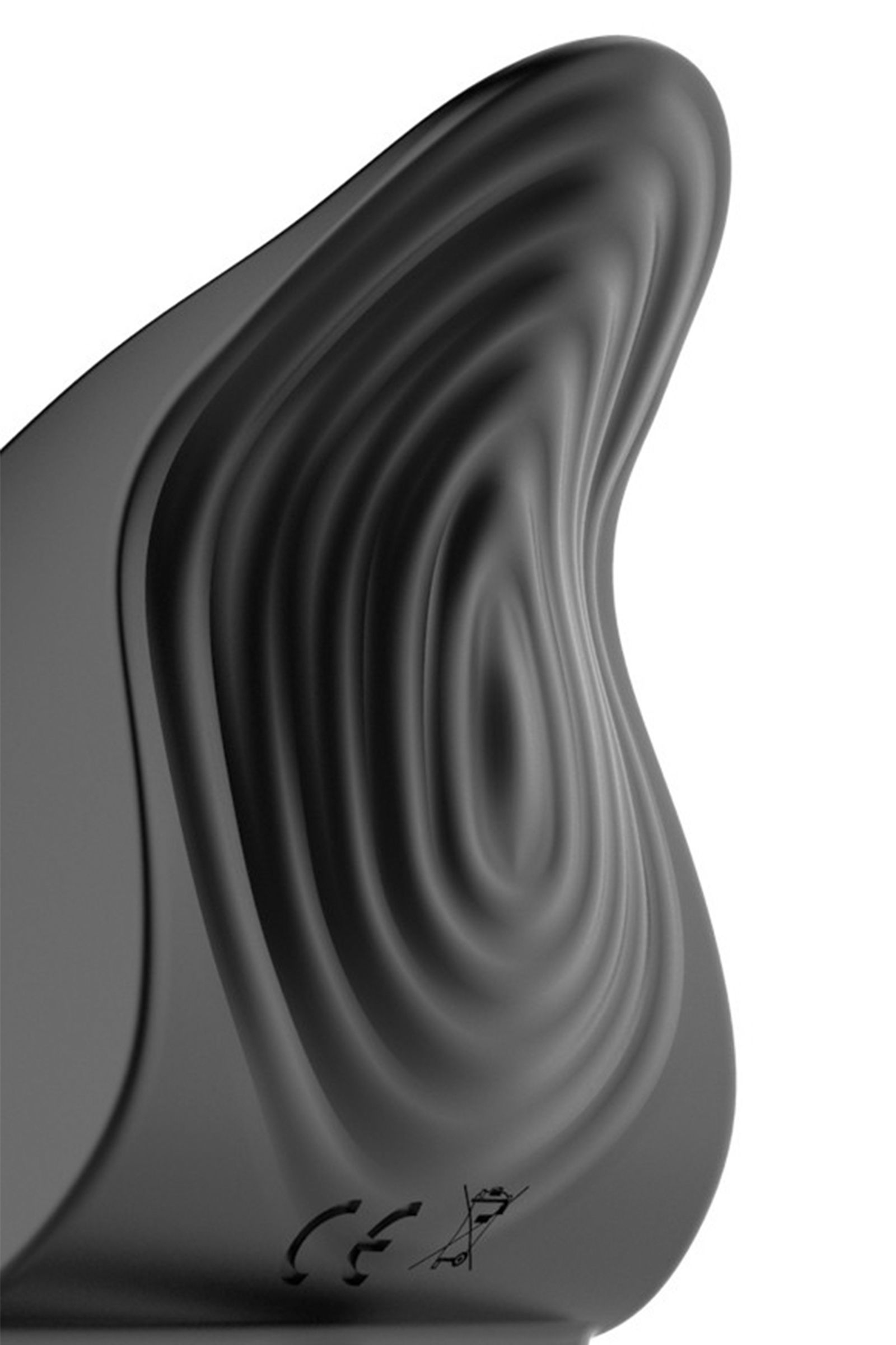 Черное эрекционное виброкольцо Vibro Lust Ring 3