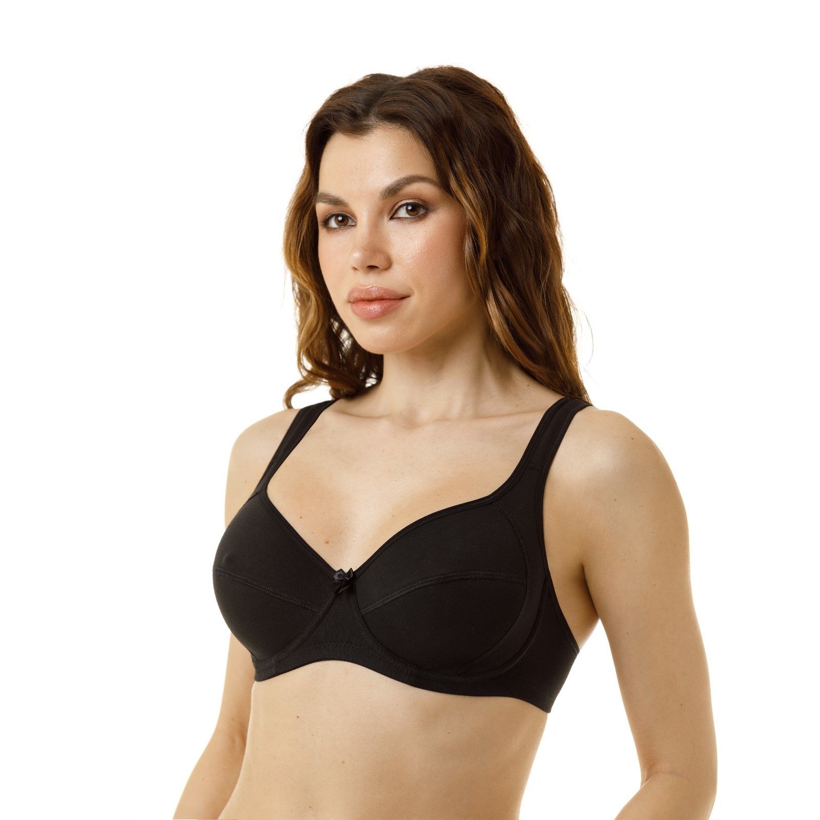 Бюстгальтер с мягкими чашками из хлопкового полотна 5