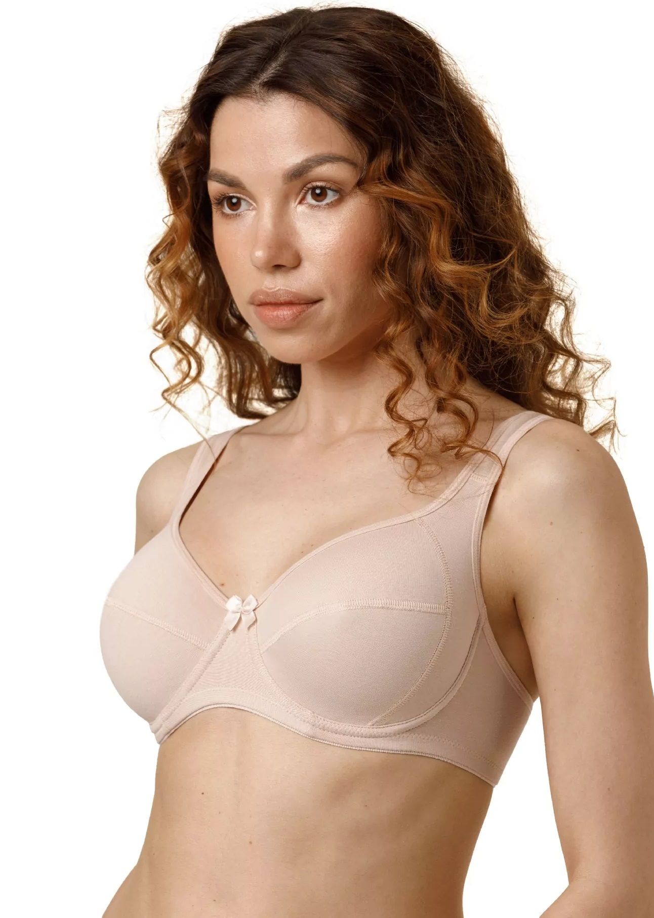 Бюстгальтер с мягкими чашками из хлопкового полотна 1