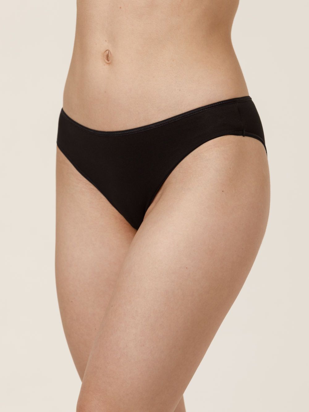 Базовые хлопковые трусики-слипы средней посадки 1