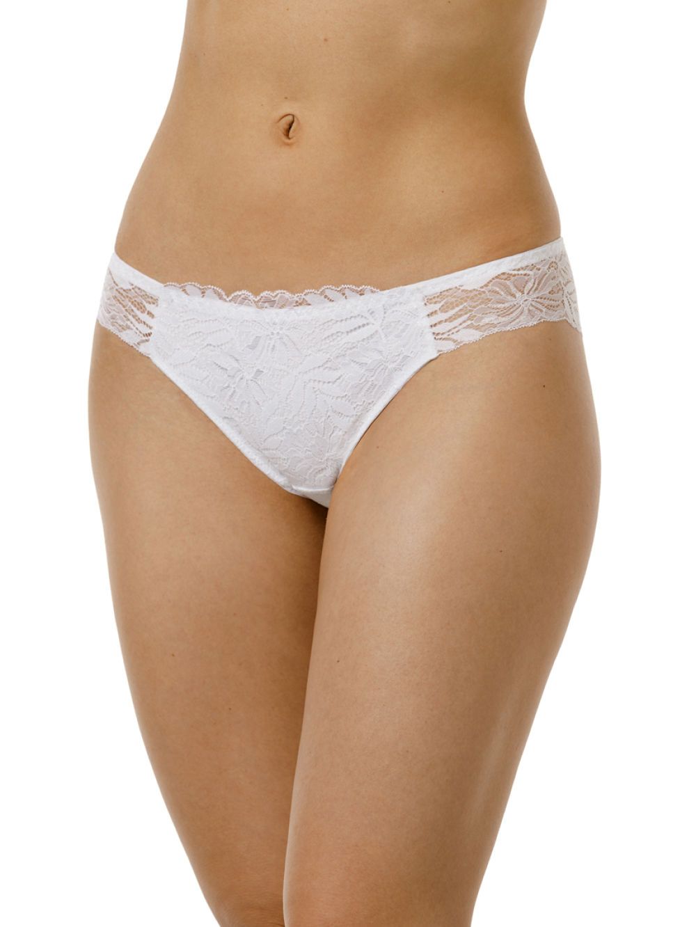 Трусики-бразилиана с эластичным кружевом 1