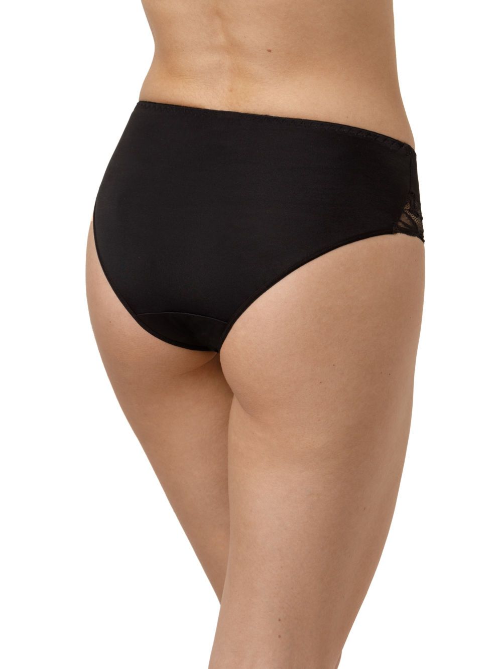 Трусики-слипы из микроволокна с кружевной вставкой 4