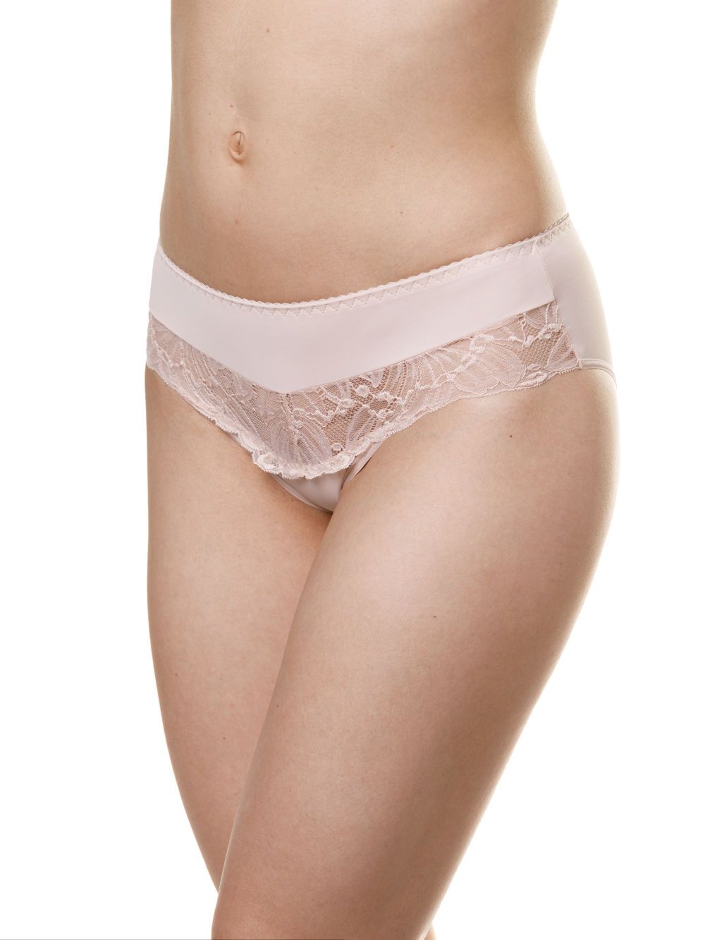 Трусики-слипы из микроволокна с кружевной вставкой 5