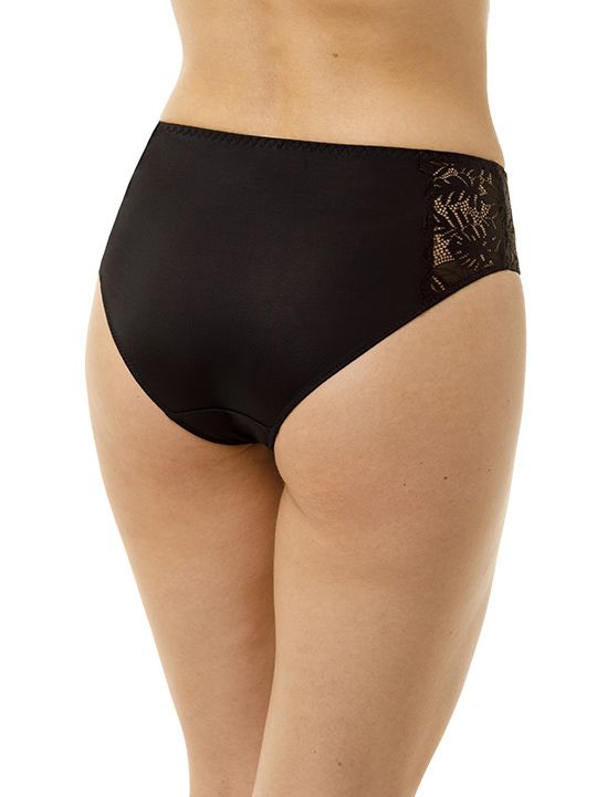 Трусы-слипы из микроволокна с кружевными вставками по бокам 4